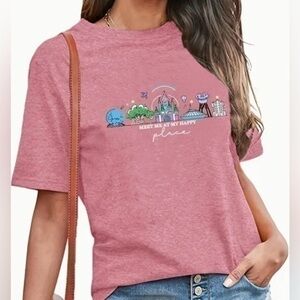 Women’s Cartoon Short Sleeve Graphic T-Shirt - Size Large - NWOT